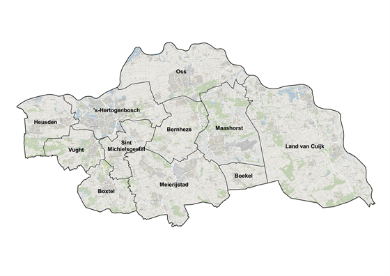 Elf gemeenten Veiligheidsregio Brabant-Noord
