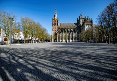 Coronacrisis - stille binnenstad Den Bosch_site