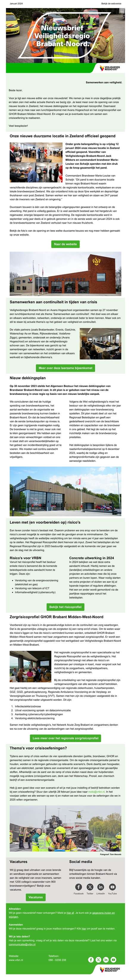 Nieuwsbrief Veiligheidsregio Brabant-Noord nummer 7